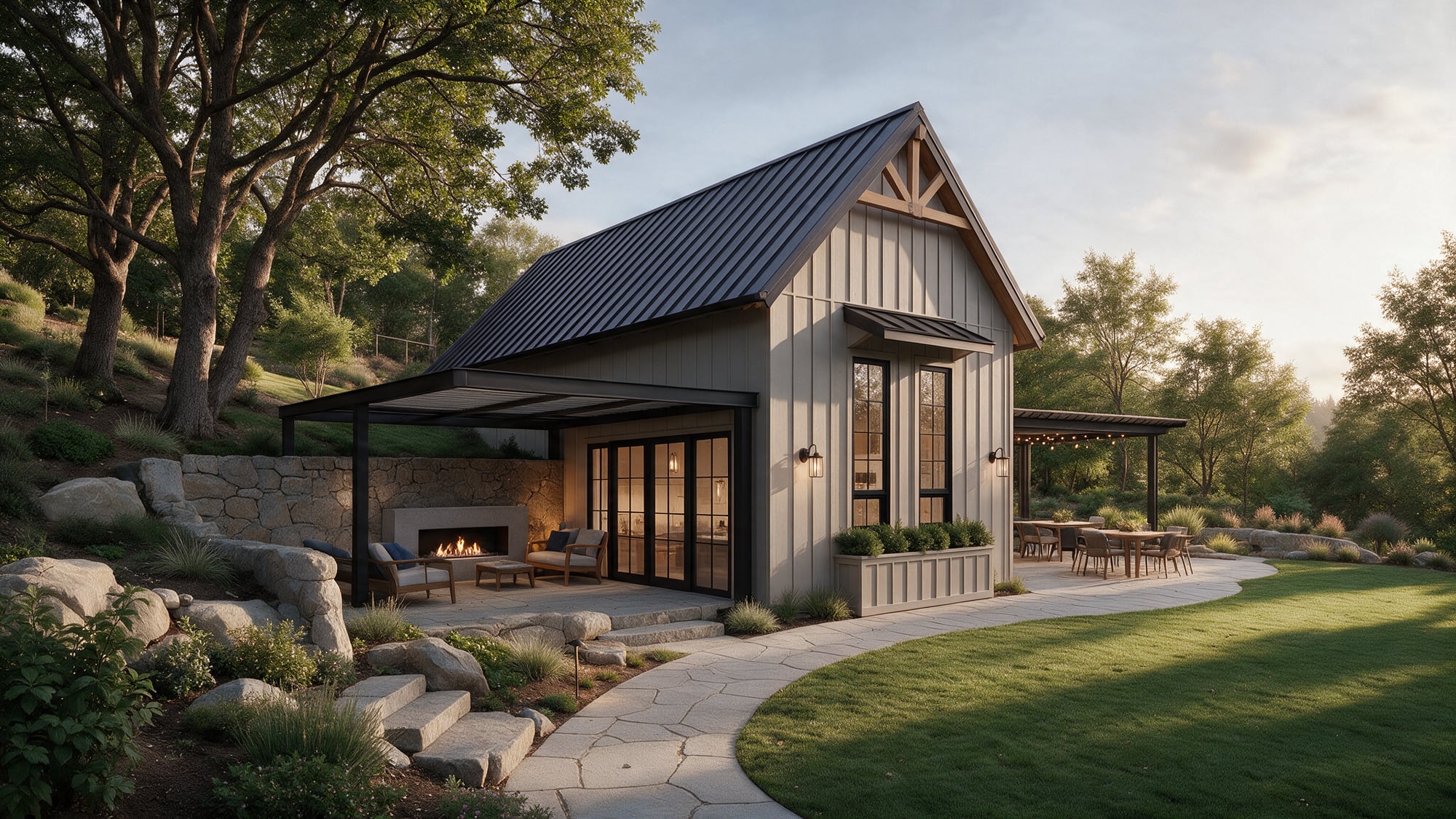 Rendering of the Hazelia Farm amenity building